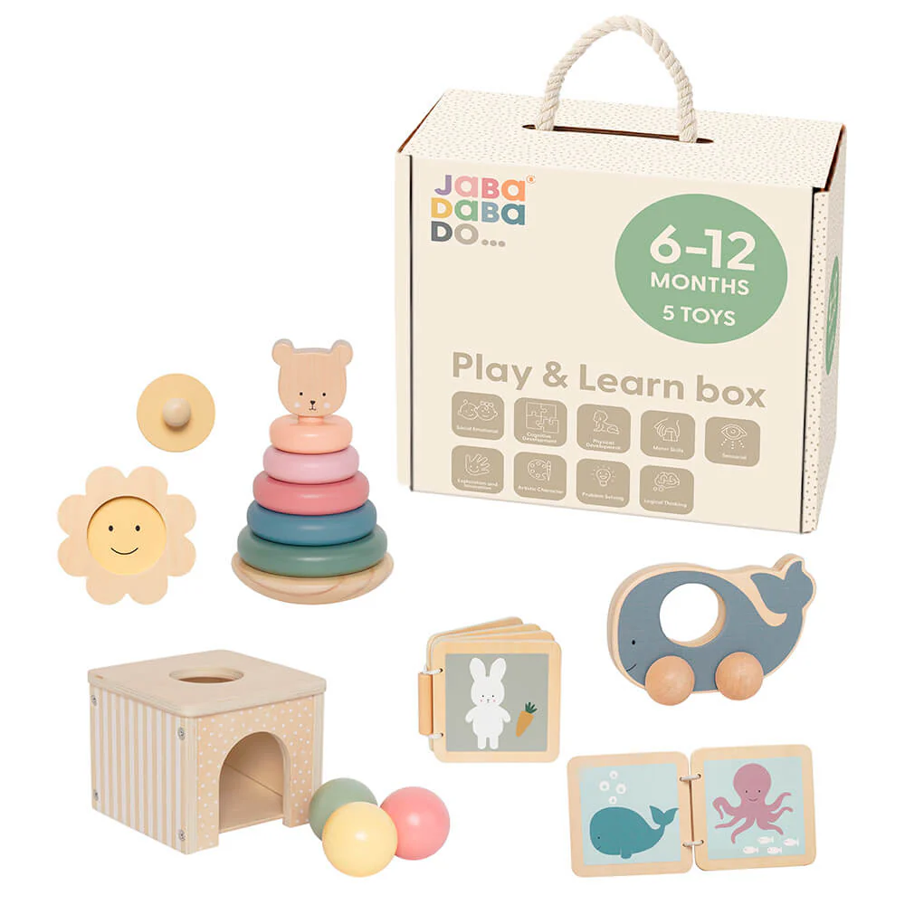 CAJA JUEGA Y APRENDE 6-12M JABADABADO