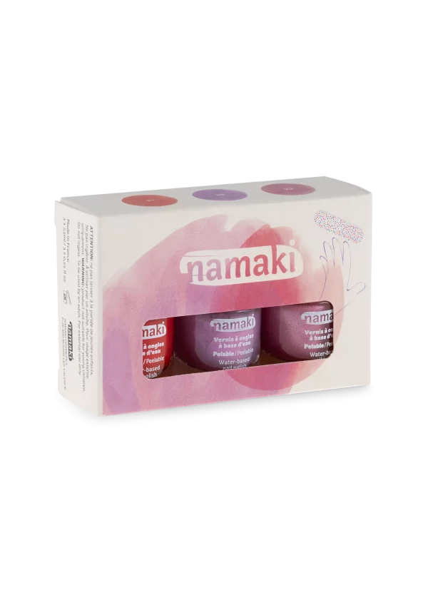 Set de esmaltes de uñas Rosas eternas - 3 esmaltes de uñas de namaki