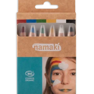 Lápices para pintar la cara Jumbo - 6 colores - Arcoíris de namaki