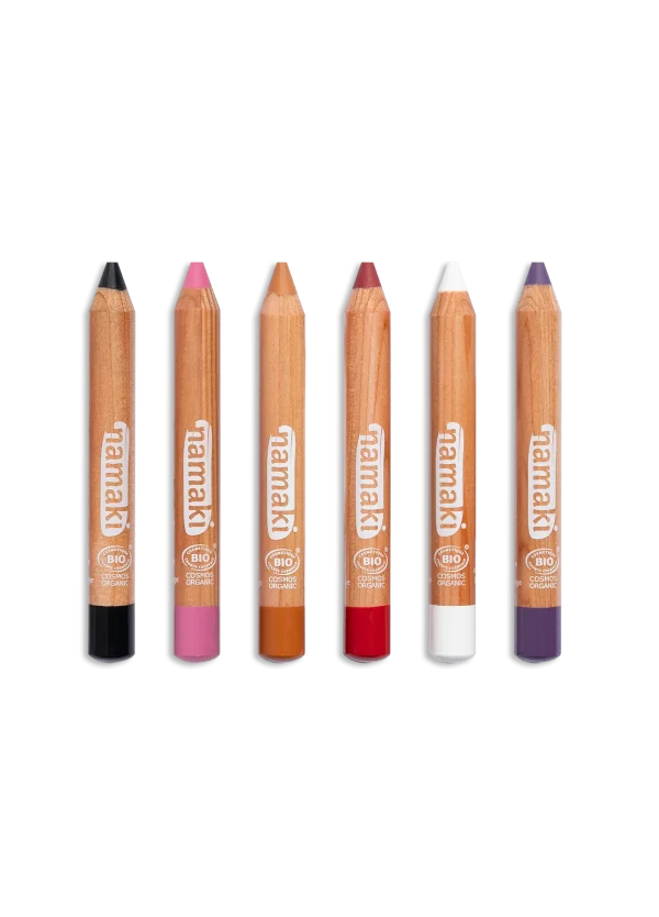 Lápices para pintar la cara Jumbo - 6 colores - Mundos de horrores de namaki - Imagen 5