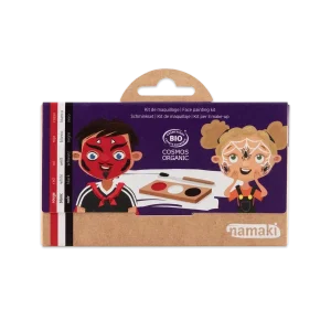 Paleta de pintura facial de 3 colores - diablo y araña de namaki