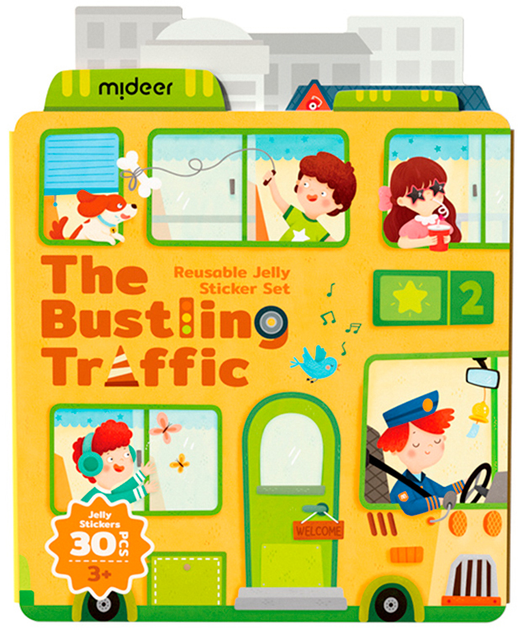 Set de pegatinas de gel reutilizables Calle Mideer