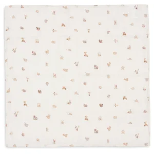 Muselina de tela 115x115cm - Amigos animales - Paquete de 2 jollein